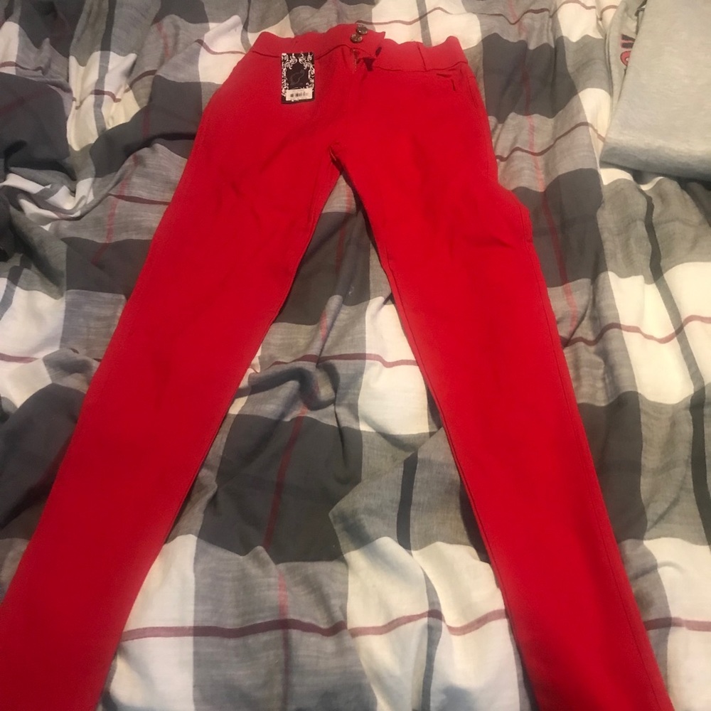 Red pants